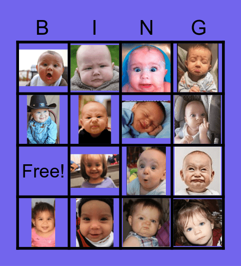 ERICA'S & KAYLA'S BABY SHOWER Bingo Card