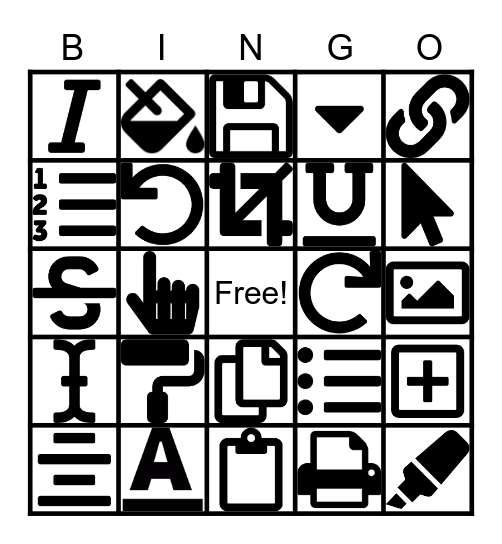 Software Tools Bingo Card