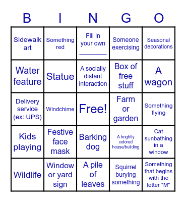 Breaktime Bingo Card