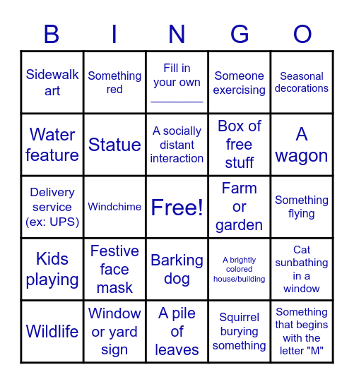 Breaktime Bingo Card