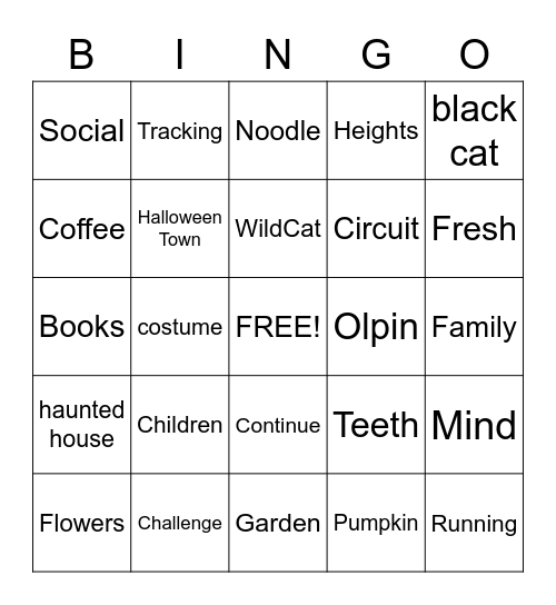 QR Code Bingo Card
