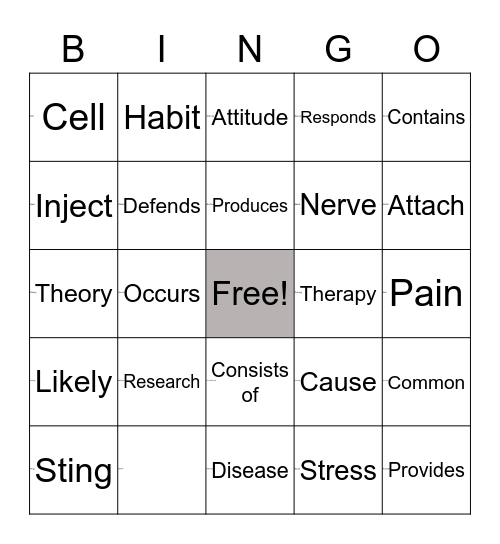 Critical Thinking Vocabulary Bingo Card