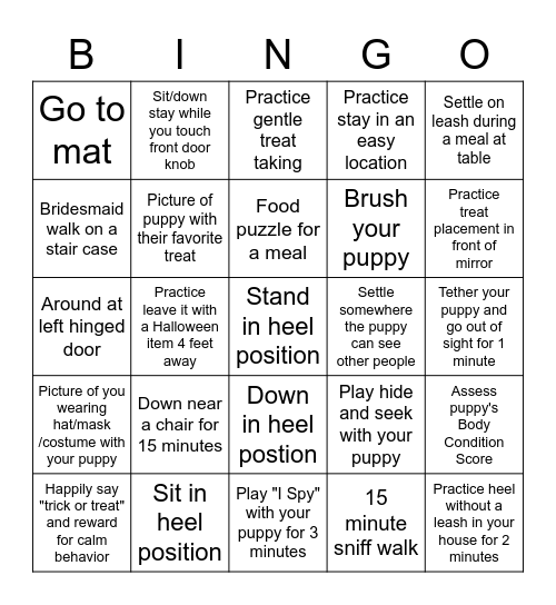 Mystery BINGO Round 2 Bingo Card