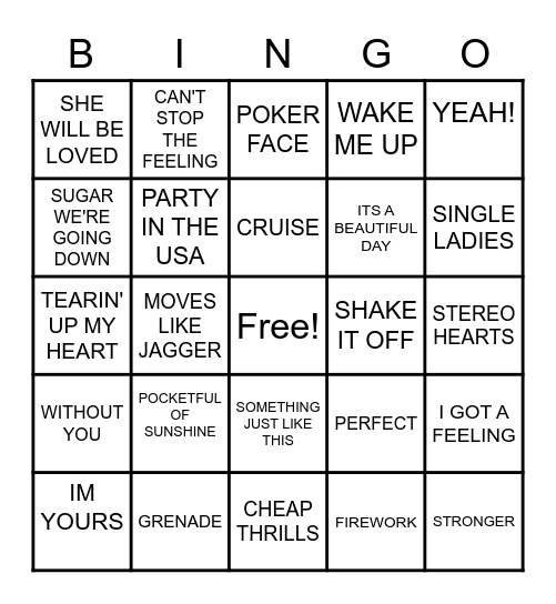 GRR1 PRIME BINGO! Bingo Card
