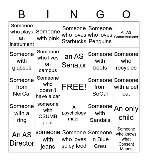 Taco Tuesday Bingo Card