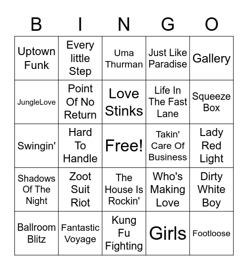 Super Round Bingo Card