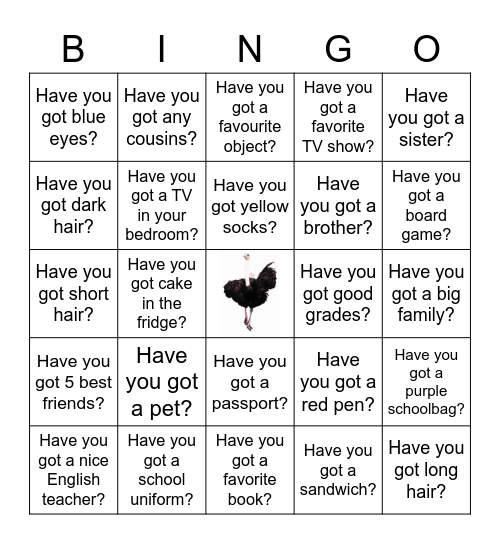 Have Got Bingo Card