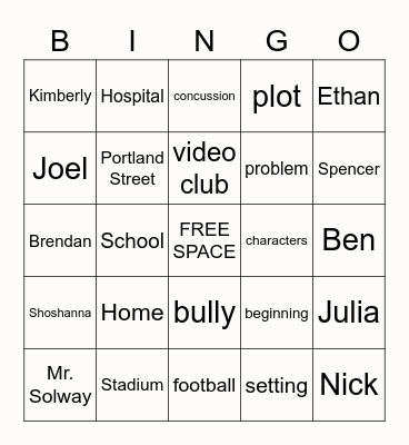 RESTART Bingo Card