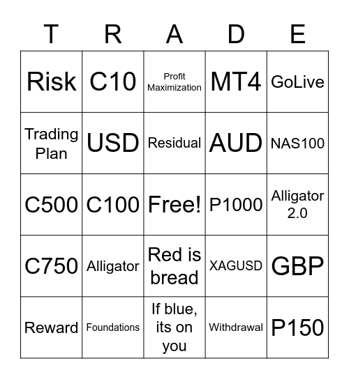 H|L Bingo Card