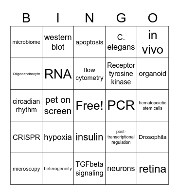 Retreat Bingo Card