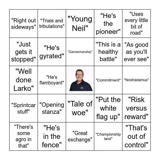 Skaifey's Bathurst Bingo! Bingo Card