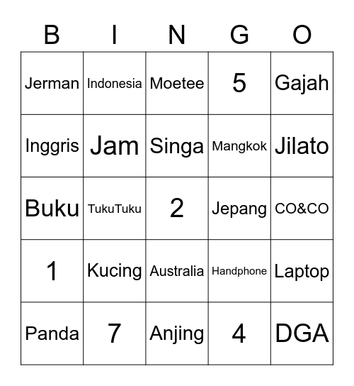 aIthaira's Bingo Card
