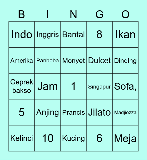 ALLEC BINGO Card