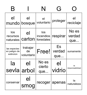 the world today Bingo Card