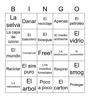 El Mundo de Hoy Bingo Card