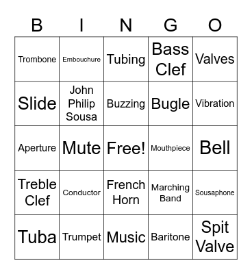 BRASS Bingo Card