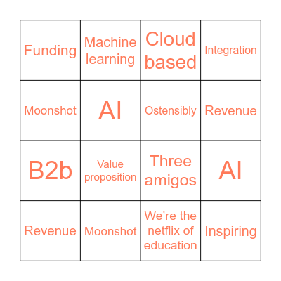 Buzzword BingBo Bingo Card