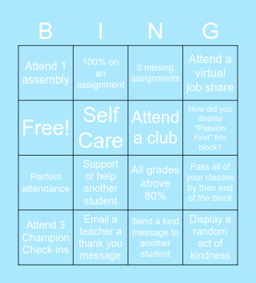 Brinkhoff Block Bingo Card