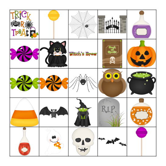 Halloween Bingo Card