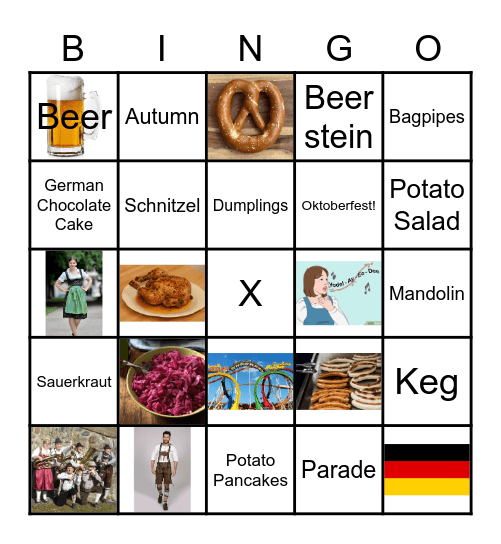 Oktoberfest Bingo Card