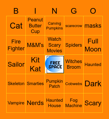 HAPPY HALLOWEEN Bingo Card