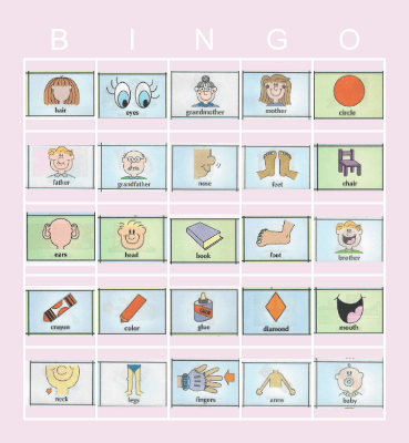 Vocabulary Bingo Card