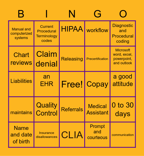 CH 15 REVIEW Bingo Card