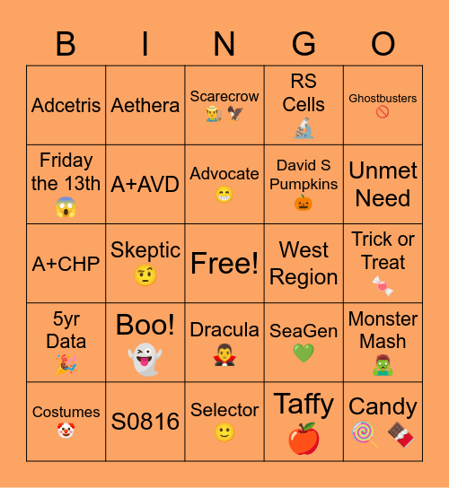 🧟‍♂️ Fall Celebration Bingo 🎃 Bingo Card