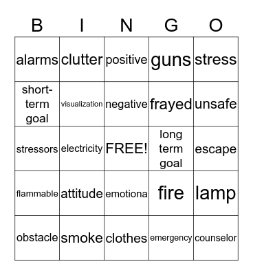 3rd Grade Bingo Card