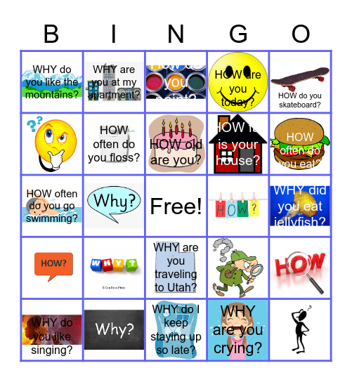 How & Why Bingo Card
