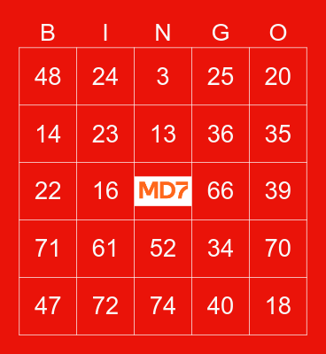 Halloween Bingo Card