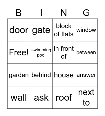:) Bingo Card