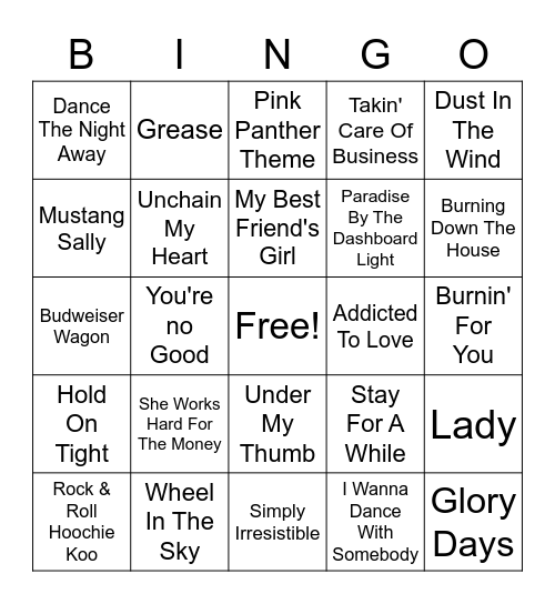 Super Round Bingo Card