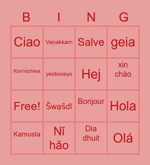 IBA BINGO! Bingo Card