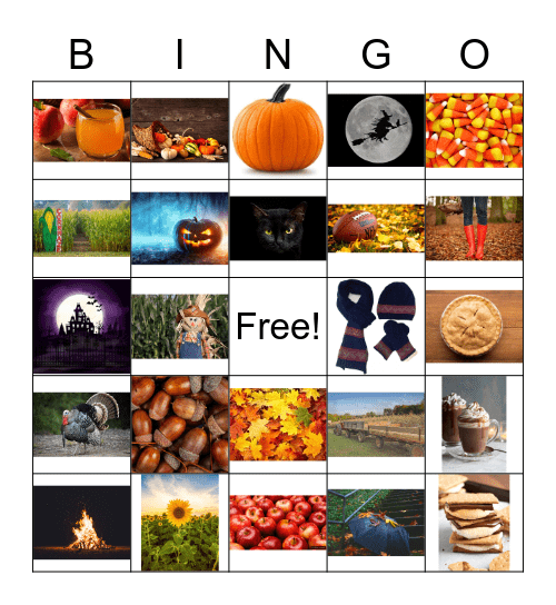 Fall Bingo! Bingo Card