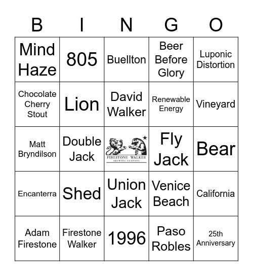 Beer Trilogy Week Bingo Card