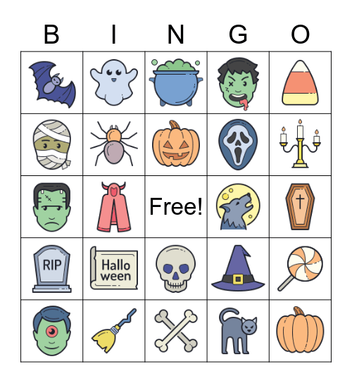 Halloween Bingo Card