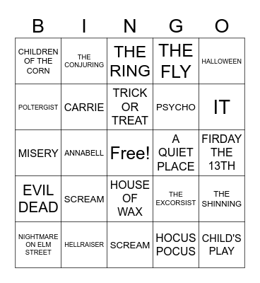 HALLOWEEN BINGO Card