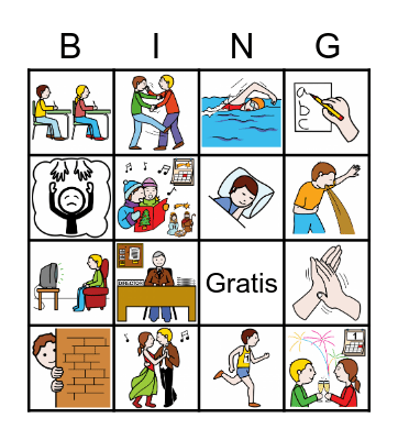Las Acciones Bingo Card