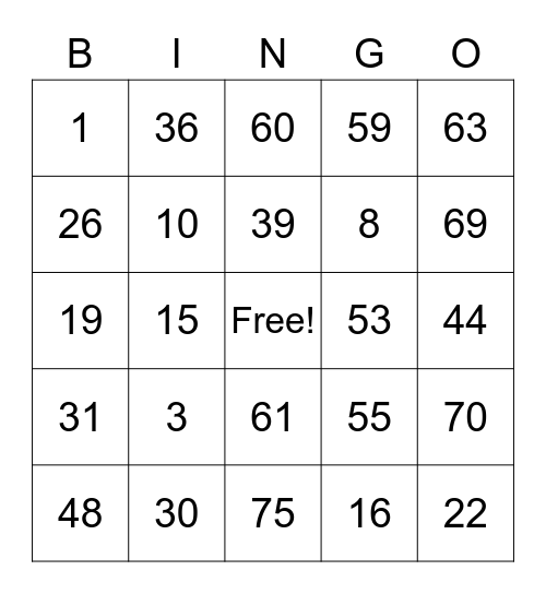 Lucky Bitzz! Oct 13, 2020 Cheryl Sacco Card 4 Bingo Card