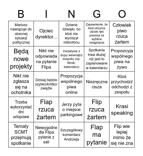 Karuzela Bingo Card