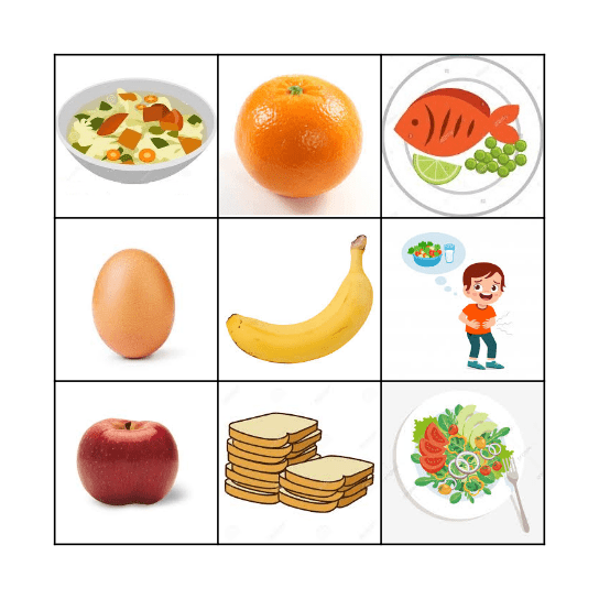 Food you like! Bingo Card