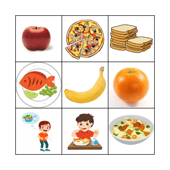 Food you like! Bingo Card