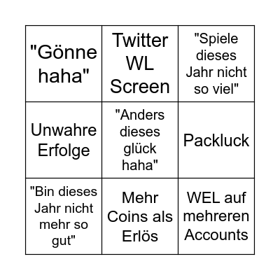 Domi Fifa Bingo Card