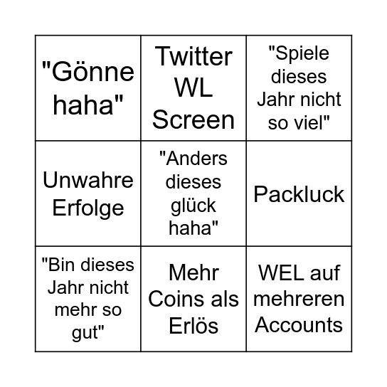 Domi Fifa Bingo Card