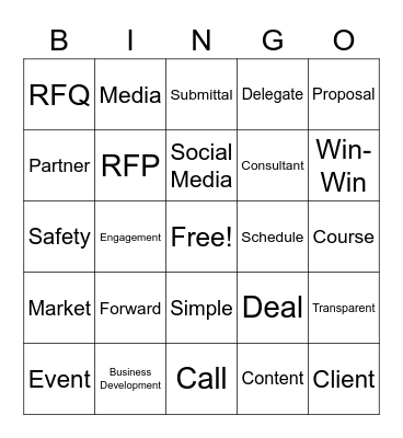 BD BINGO Card
