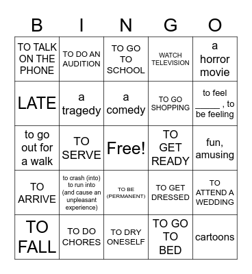 pe 3 Bingo Card