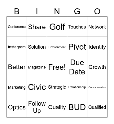 BD BINGO Card
