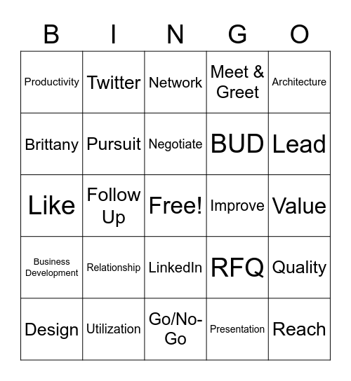 BD BINGO Card