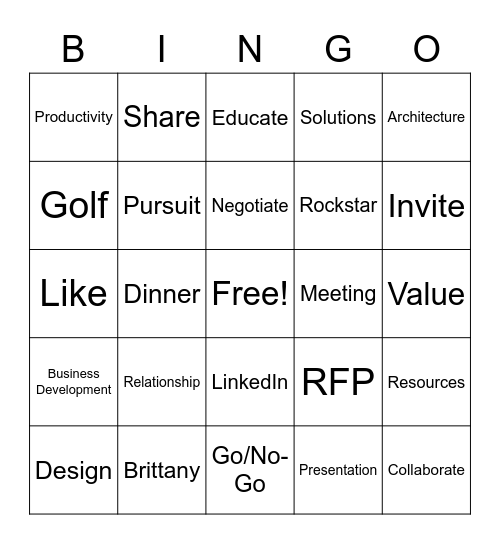 BD BINGO Card